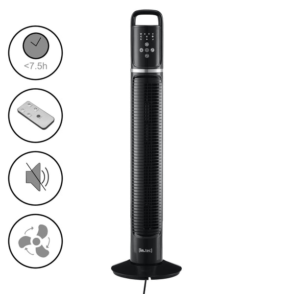 Ventilateur Colonne 3 VItesse Plastique 40W 78 x 18 x 18 cm plusieurs couleurs [in.tec]