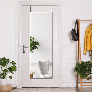 Miroir accroche-porte Lesina avec option montage mural 120 x 40 cm [en.casa]