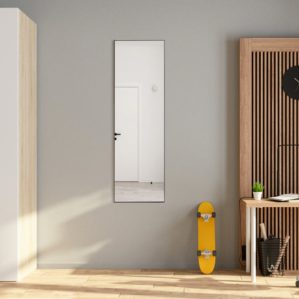 Miroir accroche-porte Lesina avec option montage mural 120 x 40 cm [en.casa]