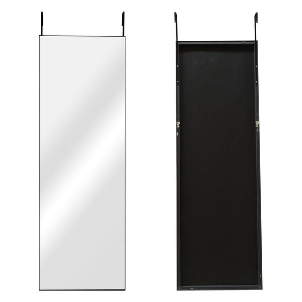 Miroir accroche-porte Lesina avec option montage mural 120 x 40 cm [en.casa]