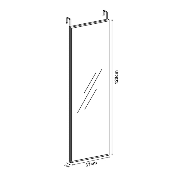 Miroir de porte Lesina 120 x 37 x 2 cm [en.casa]