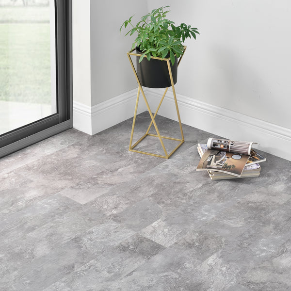 Revêtement de Sol Adhésif Valona PVC Vinyle Slate Grey Oak Chêne Gris Ardoise [neu.holz]
