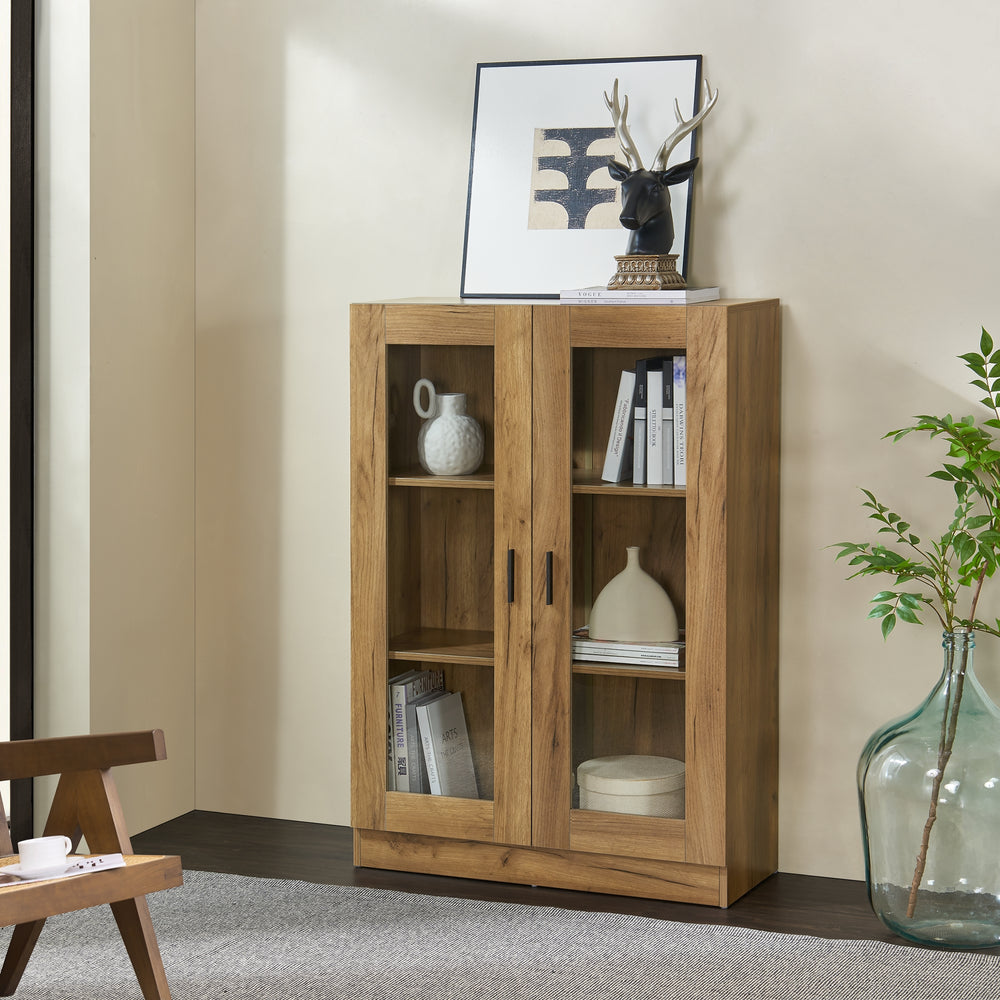 Vitrinekast Sorø 80x31x115cm in verschillende kleuren [en.casa] - premiumXL