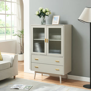 Armoire vitrée Susa 120 x 80 x 40 cm [en.casa]