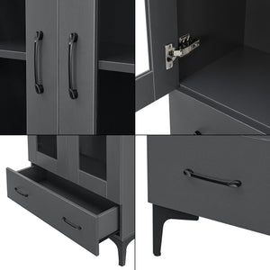 Armoire vitrée Søndersø 115 x 70 x 31 cm [en.casa]