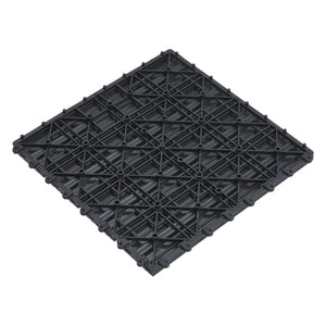 Set de 11 dalles de jardin Schramberg en bois composite 1m² 30 x 30 x 2,2 cm [en.casa]