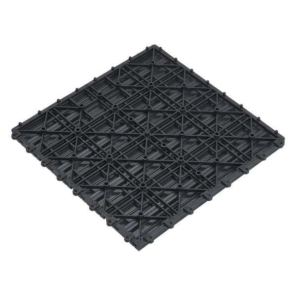 Set de 11 dalles de jardin Schramberg en bois composite 1m² 30 x 30 x 2,2 cm [en.casa]