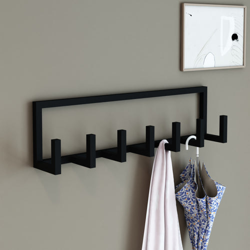 Porte-manteau mural Lyngen 75x10x20 cm [en.casa] - premiumXL