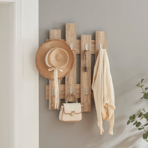 Wandkapstok Raseborg 80x60x3 cm [en.casa]