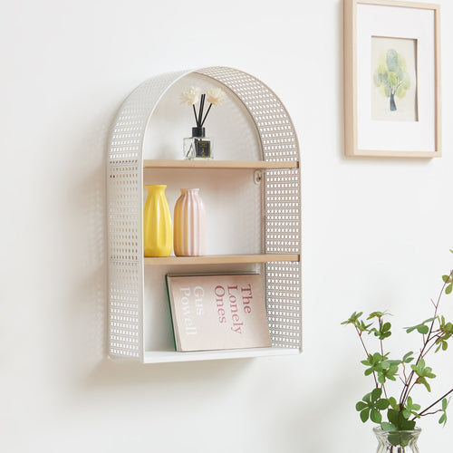 Wandrek Jäller met 3 planken 53x35x14 cm [en.casa]