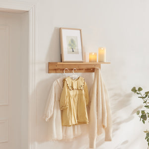 Porte-manteau mural Fjord bambou [en.casa] - premiumXL