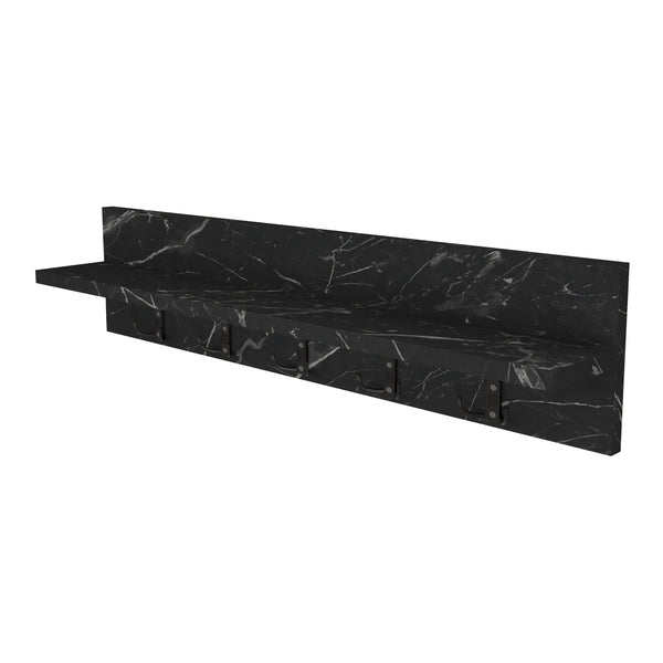 [en.casa] Wandkapstok Hammarö met plank 80x13x18 cm - 5 varianten