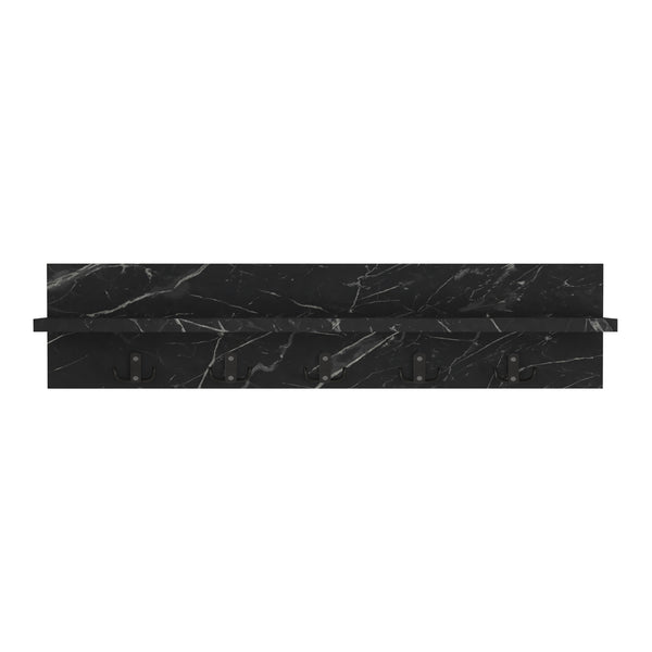 [en.casa] Wandkapstok Hammarö met plank 80x13x18 cm - 5 varianten