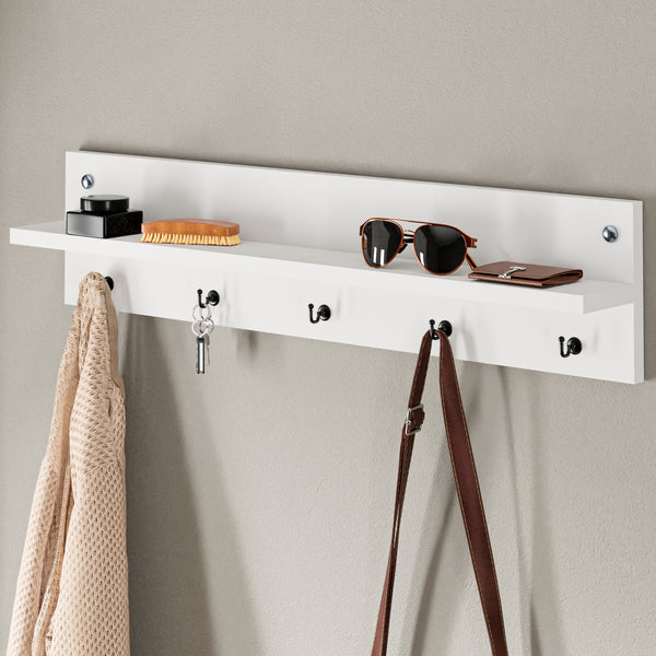 [en.casa] Wandkapstok Sulkava 80x11x18 cm - 2 varianten