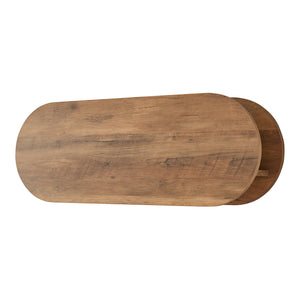 Portemanteau mural Vilkön 80x30 cm avec 6 crochets et étagère bois et métal [en.casa]