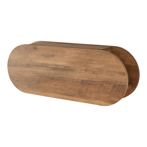 Portemanteau mural Vilkön 80x30 cm avec 6 crochets et étagère bois et métal [en.casa]