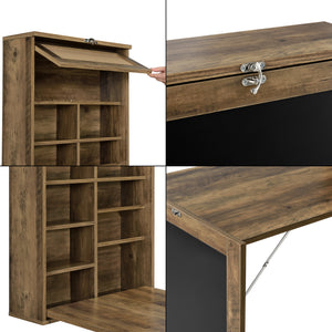 Klaptafel voor wandmontage met krijtbord - verschillende kleuren
