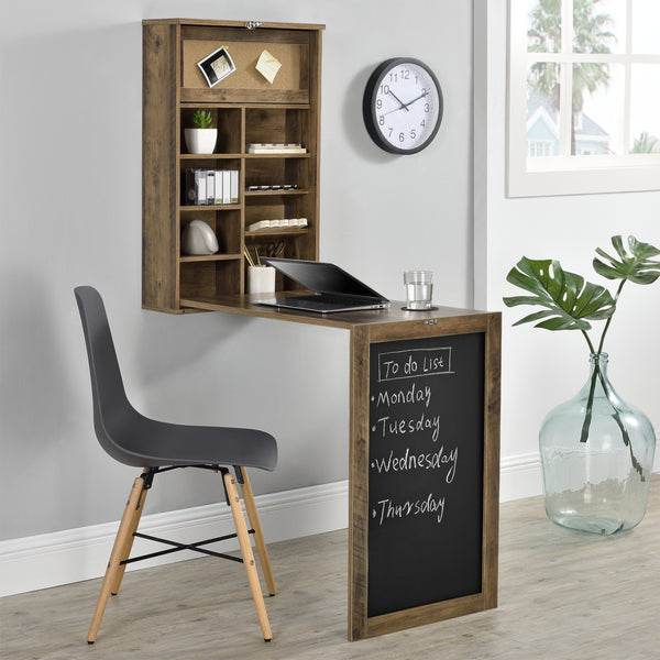 Klaptafel voor wandmontage met krijtbord - verschillende kleuren