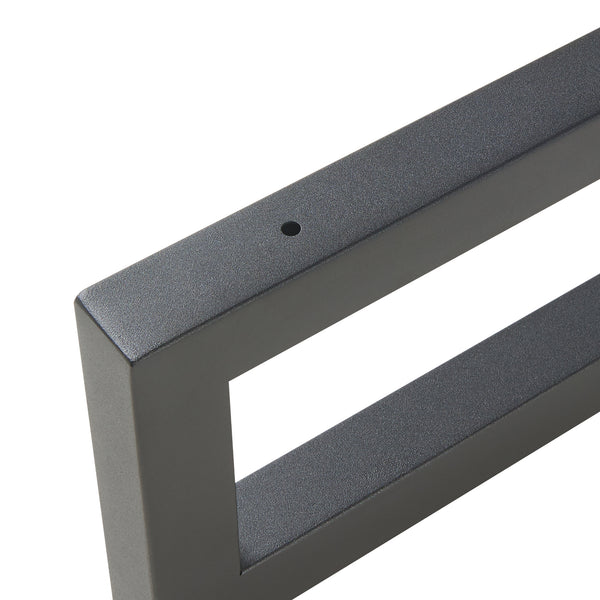 Lot de 2 équerres d'étagère Hawangen acier noir [en.casa]
