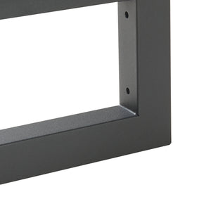 Lot de 2 équerres d'étagère Hawangen acier noir [en.casa]