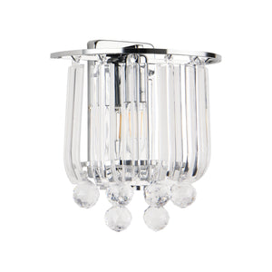 Wandlamp Alnwick E14 chroomkleurig lux.pro
