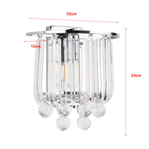 Wandlamp Alnwick E14 chroomkleurig lux.pro