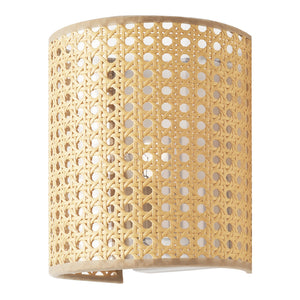 Applique murale Ascot E27 blanc aspect rotin lux.pro
