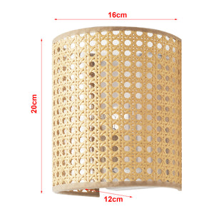 Applique murale Ascot E27 blanc aspect rotin lux.pro