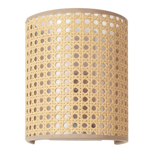 Applique murale Ascot E27 blanc aspect rotin lux.pro