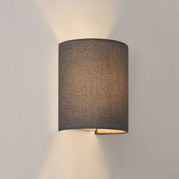 lux.pro Wandlamp Brüssel 20x17,5x13 cm grijs - 2 varianten