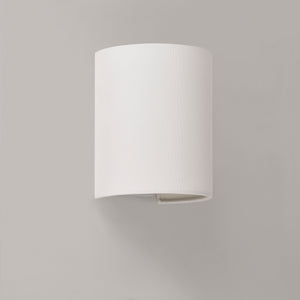 [lux.pro] Lampe Murale en Forme Demi-Cercle Applique Murale Intérieure E27 L'abat-jour en Lin 20 x 17,5 x 13 cm 