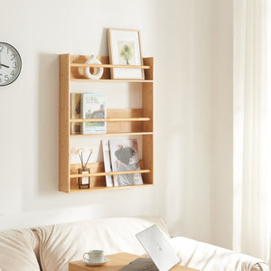 Wandrek Hareid 80x60x12cm Bamboe [en.casa] - premiumXL