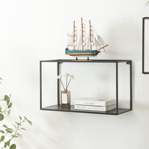 Wandrek Notodden Zwart Staal [en.casa] - premiumXL