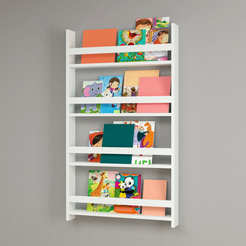 Kinderregaal Sotenäs 120x74x10cm Wit [en.casa] - premiumXL