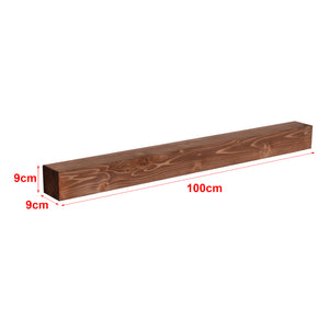 [en.casa] Wandplankset Munkebo 100x9x9 cm houtkleurig - 2 varianten