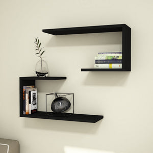 Wandplank - Set Årslev 2 - dlg. 27 x 60 x 20 cm tot ca. 5 kg [en.casa] - premiumXL