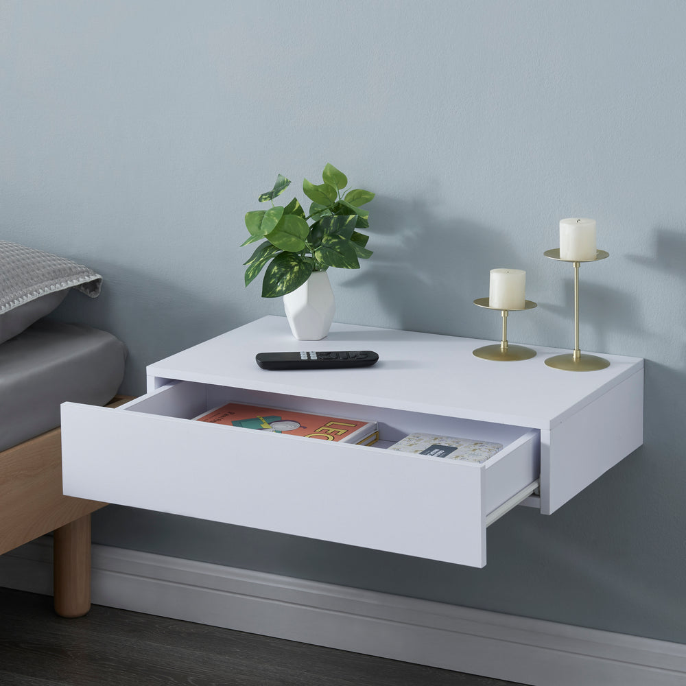 Wandplank Kärsämäki met lade [en.casa] - premiumXL