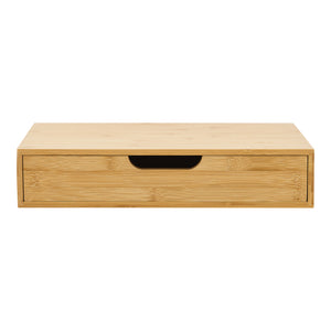 Wandplank met lade Bokn bamboe 40x24x8 cm [en.casa]