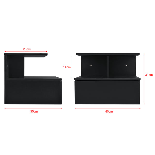 Étagère murale Amberg 40 x 35 x 31 cm [en.casa]