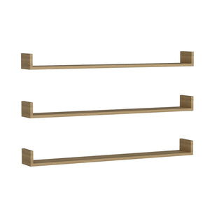 [en.casa] Wandplank set van 3 Arden 10x120x15 cm - 4 varianten