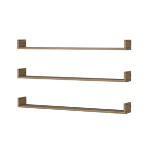 [en.casa] Wandplank set van 3 Arden 10x120x15 cm - 4 varianten