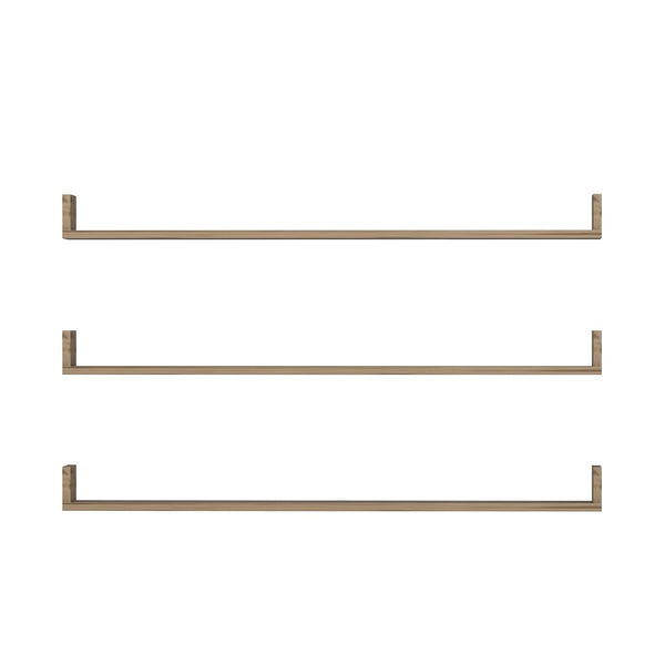 [en.casa] Wandplank set van 3 Arden 10x120x15 cm - 4 varianten
