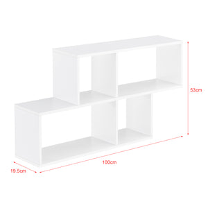 Wandplank Bryne met 4 vakken 100x19,5x53 cm - 3 varianten