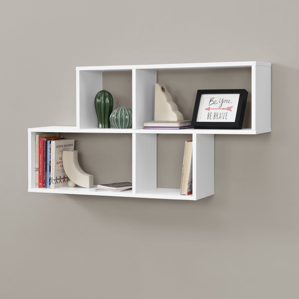 Wandplank Bryne met 4 vakken 100x19,5x53 cm - 3 varianten