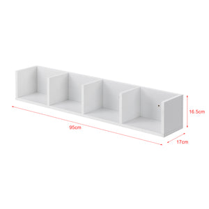 Wandrek Ekero met 4 vakken 95x17x16,5 cm - 3 varianten