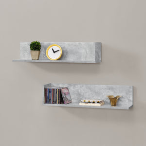 Wandplank Elverum set van 2 75x16,5x16,5 cm - 3 varianten