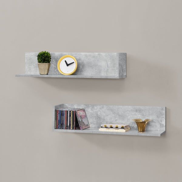 Wandplank Elverum set van 2 75x16,5x16,5 cm - 3 varianten