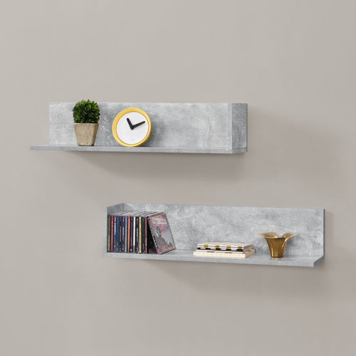 Wandplank Elverum set van 2 75x16,5x16,5 cm - 3 varianten