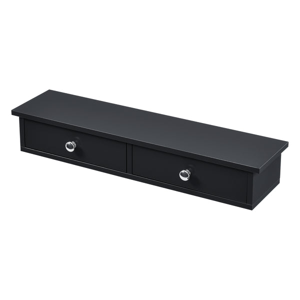 Wandplank Geeste met 2 lades 60x15x10 cm [en.casa]