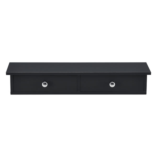 Wandplank Geeste met 2 lades 60x15x10 cm [en.casa]